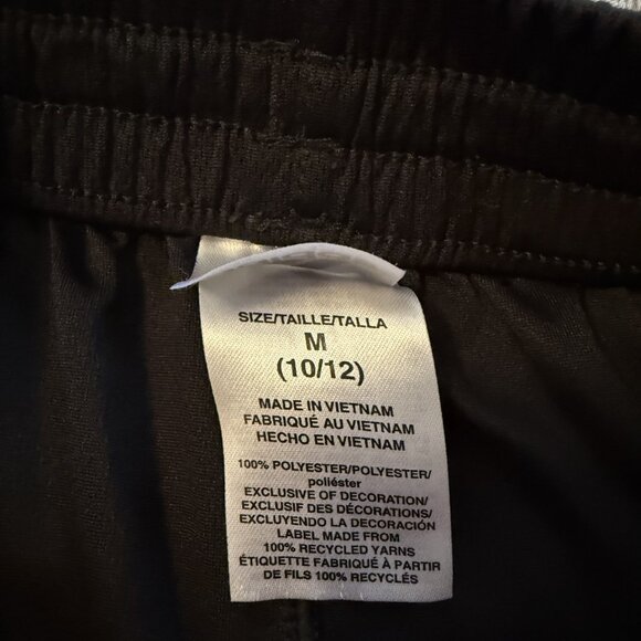 Youth Adidas Shorts Size Medium (10/12) Black with White Stripes Red Trim Soccer - Picture 6 of 6